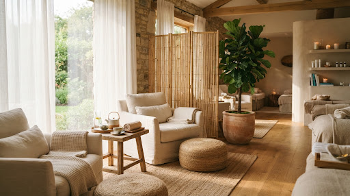 Sala de estar, té de hierbas y zona de relax